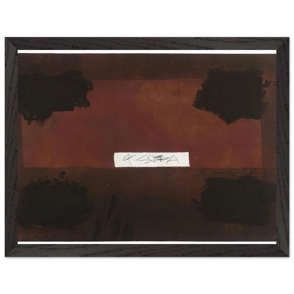 PASTED CLOTH 1976 by Antoni Tapies — Framed art print at Zephyeer
