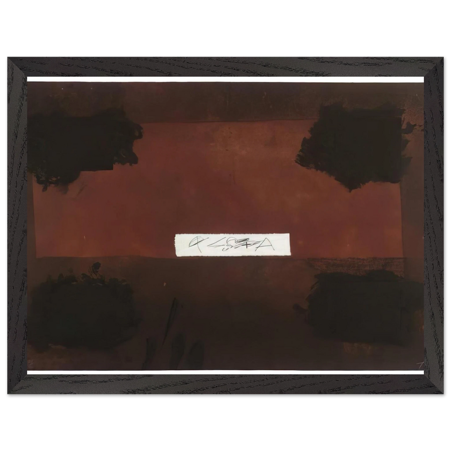 PASTED CLOTH 1976 by Antoni Tapies — Framed art print at Zephyeer