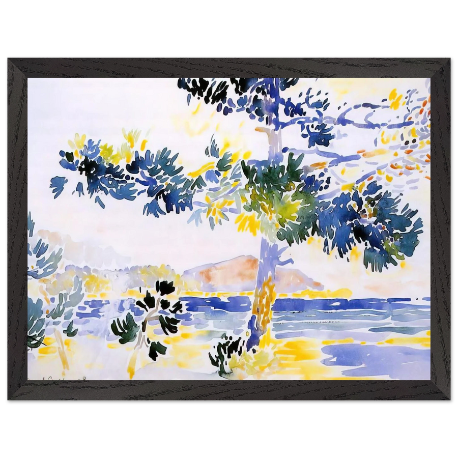 Saint-Clair Landscape by Henri-Edmond Cross — Framed art print at Zephyeer