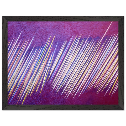 Red Line Painting II - 1968 by Ronnie Landfield — Framed art print at Zephyeer
