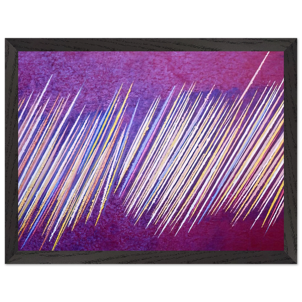Red Line Painting II - 1968 by Ronnie Landfield — Framed art print at Zephyeer