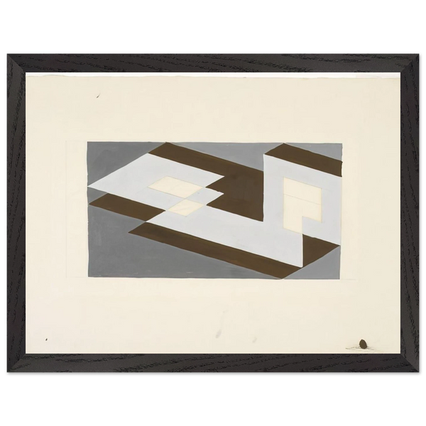 STUDY FOR TENAYUCA 1938 by Josef Albers — Framed art print at Zephyeer