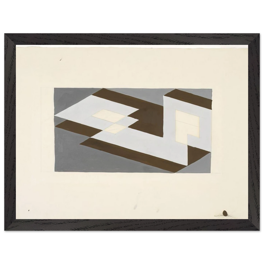 STUDY FOR TENAYUCA 1938 by Josef Albers — Framed art print at Zephyeer