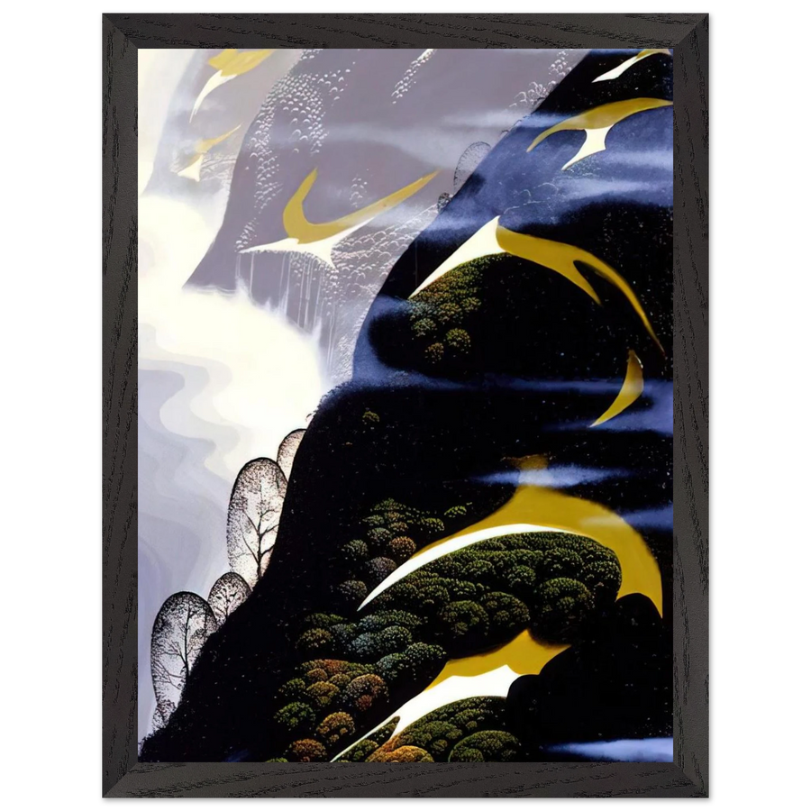 Copy of Sea mist and Pastures by Eyvind Earle — Framed art print at Zephyeer