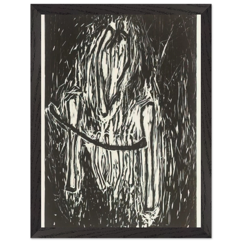 HEAD AND BONES 1980 by Susan Rothenberg — Framed art print at Zephyeer