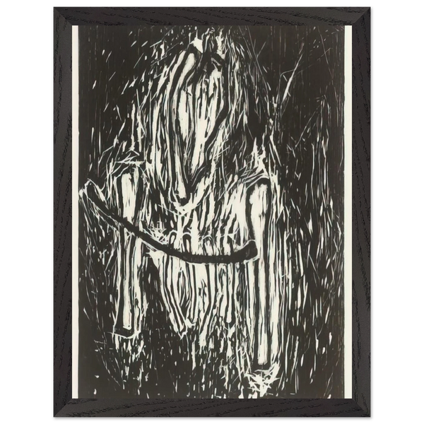 HEAD AND BONES 1980 by Susan Rothenberg — Framed art print at Zephyeer