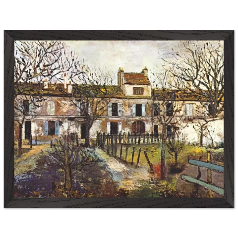 THE GARDEN AT MONTMAGNY by Maurice Utrillo — Framed art print at Zephyeer