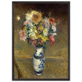 CHRYSANTHEMUMS IN A VASE by Gustave Caillebotte — Framed art print at Zephyeer
