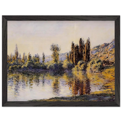 The Seine at Vetheuil by Claude Monet — Framed art print at Zephyeer
