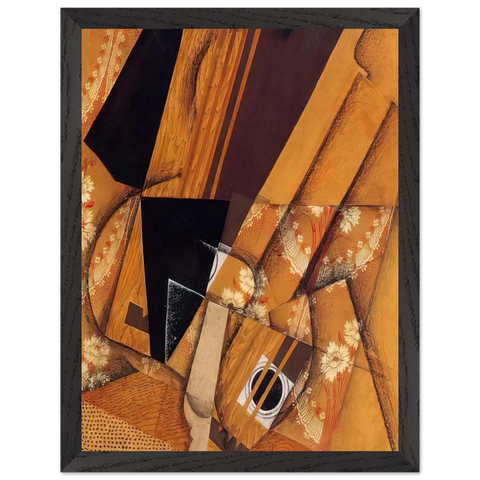 GUITAR AND GLASS 1914 by Juan Gris — Framed art print at Zephyeer