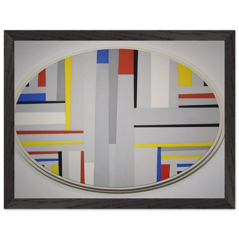 Relational Painting, Tondo - Neoplasticism by Fritz Glarner — Framed art print at Zephyeer