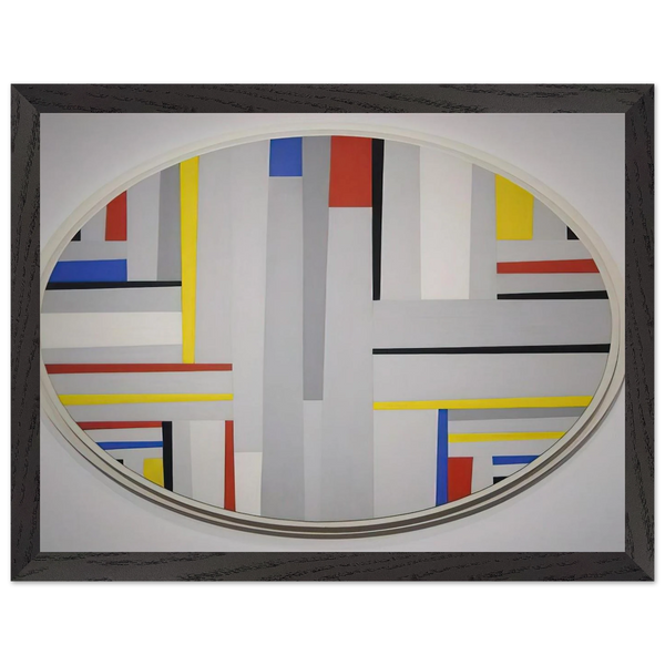Relational Painting, Tondo - Neoplasticism by Fritz Glarner — Framed art print at Zephyeer