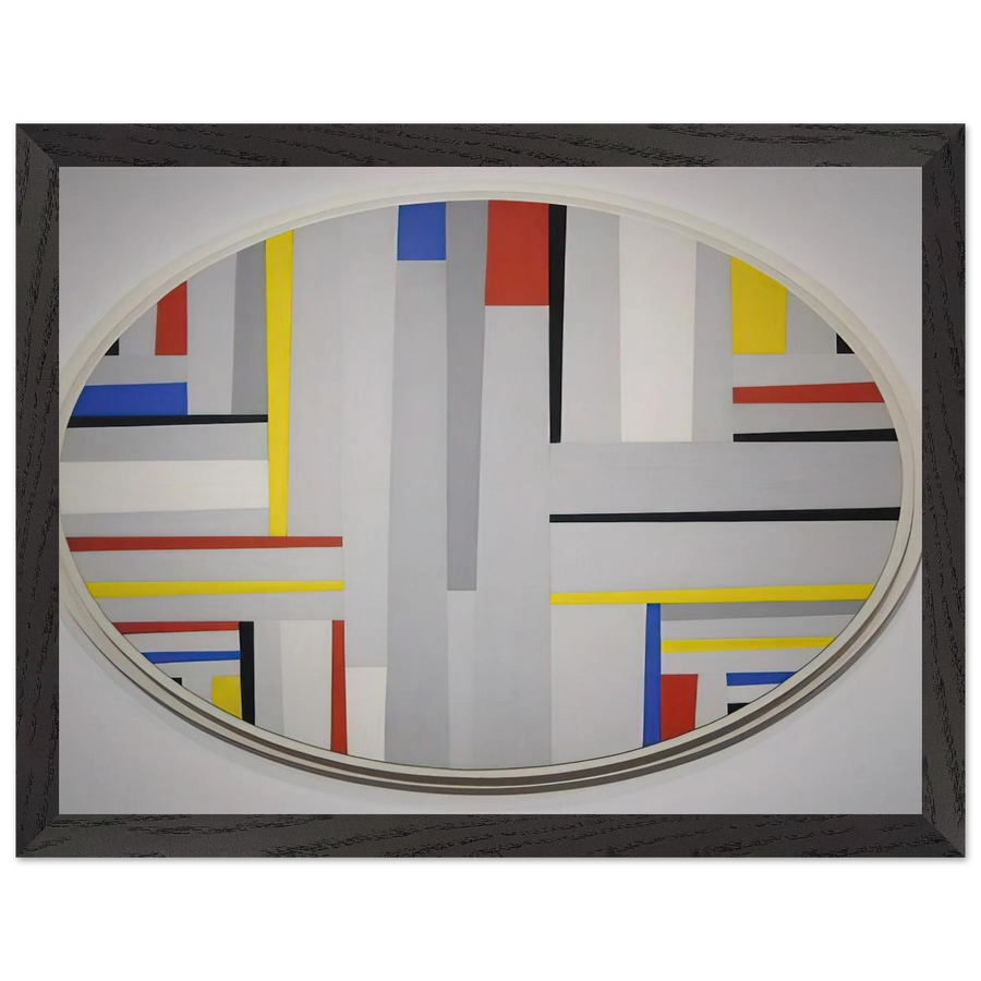 Relational Painting, Tondo - Neoplasticism by Fritz Glarner — Framed art print at Zephyeer
