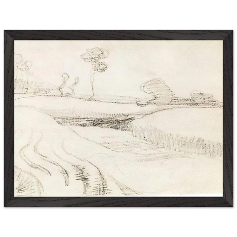 Little Stream Surrounded by Bushes by Vincent van Gogh — Framed art print at Zephyeer