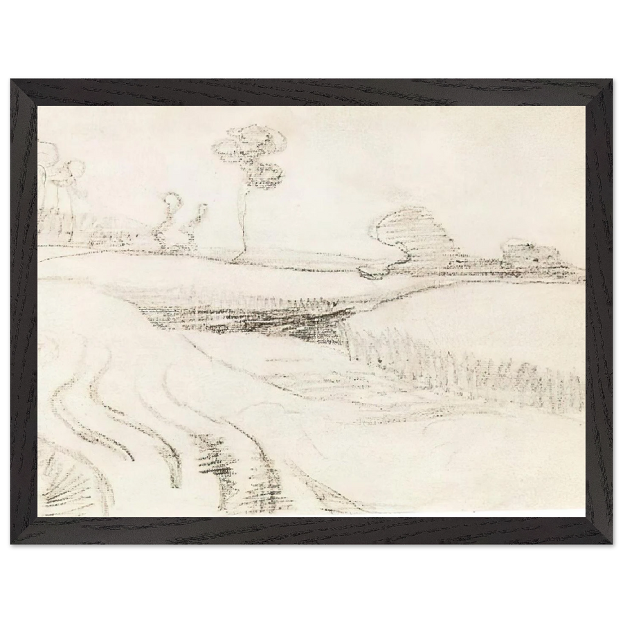 Little Stream Surrounded by Bushes by Vincent van Gogh — Framed art print at Zephyeer
