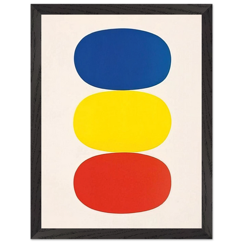 Blue and Yellow and Red-Orange by Ellsworth Kelly — Framed art print at Zephyeer