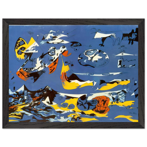 BLUE MOBY DICK by Jackson Pollock — Framed art print at Zephyeer