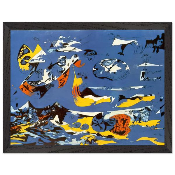BLUE MOBY DICK by Jackson Pollock — Framed art print at Zephyeer
