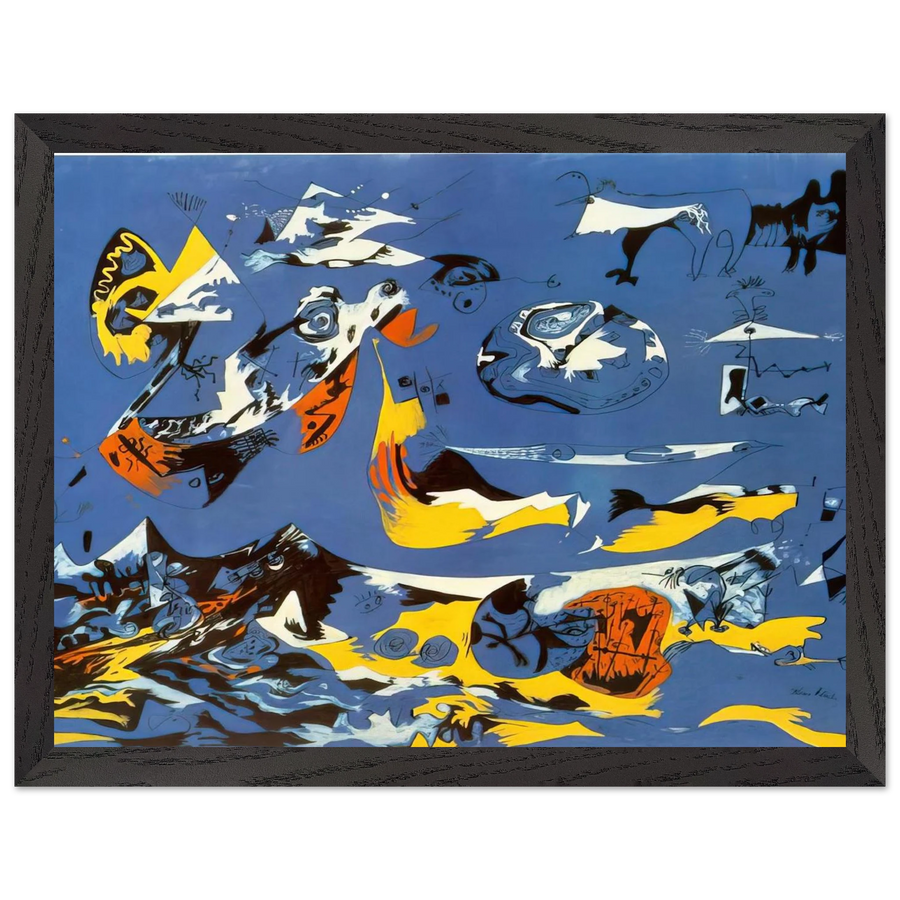 BLUE MOBY DICK by Jackson Pollock — Framed art print at Zephyeer