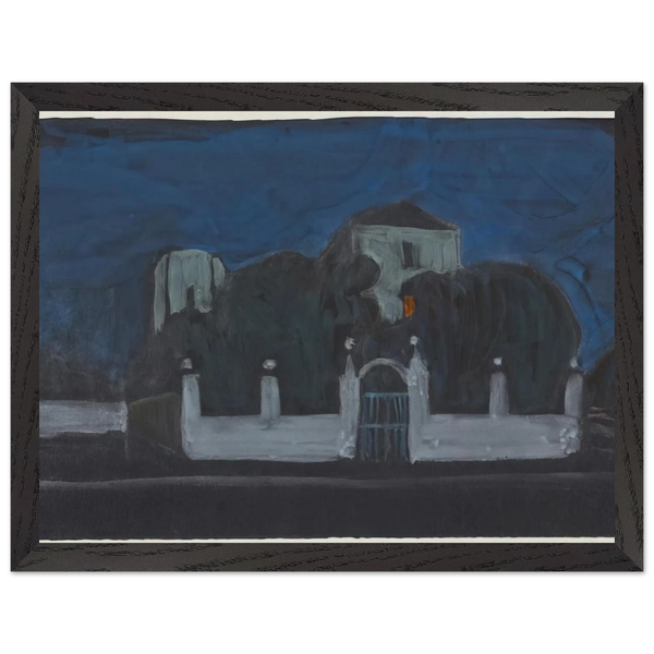 NIGHT GARDEN WITH BUILDINGS by Gabriele Munter — Framed art print at Zephyeer