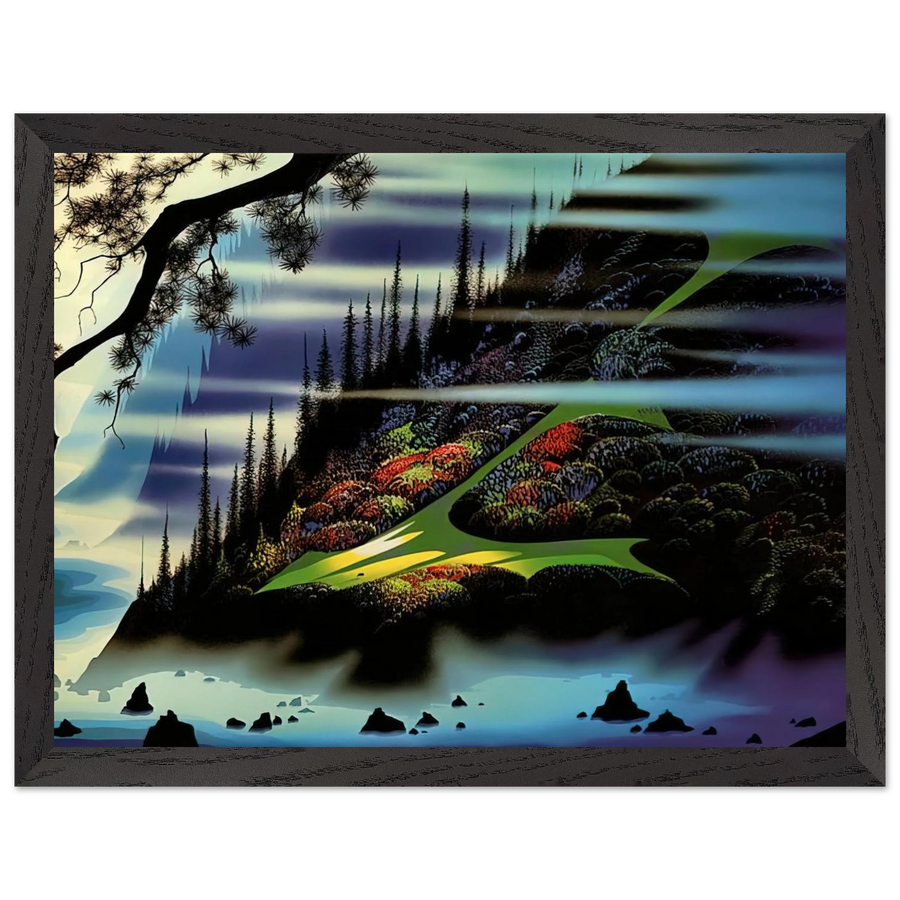 Pasture Through the Fog by Eyvind Earle — Framed art print at Zephyeer