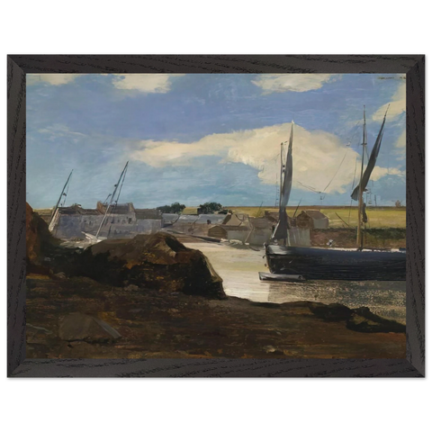 THE PORT OF MORGAT 1882 by Odilon Redon — Framed art print at Zephyeer