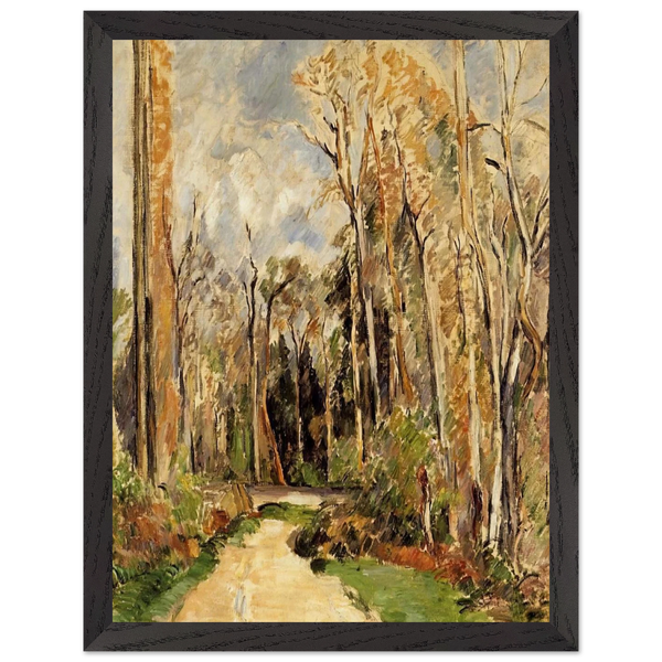 Path at the Entrance to the Forest by Paul Cézanne — Framed art print at Zephyeer