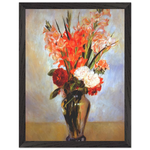 Gladioli by Pierre-Auguste Renoir — Framed art print at Zephyeer