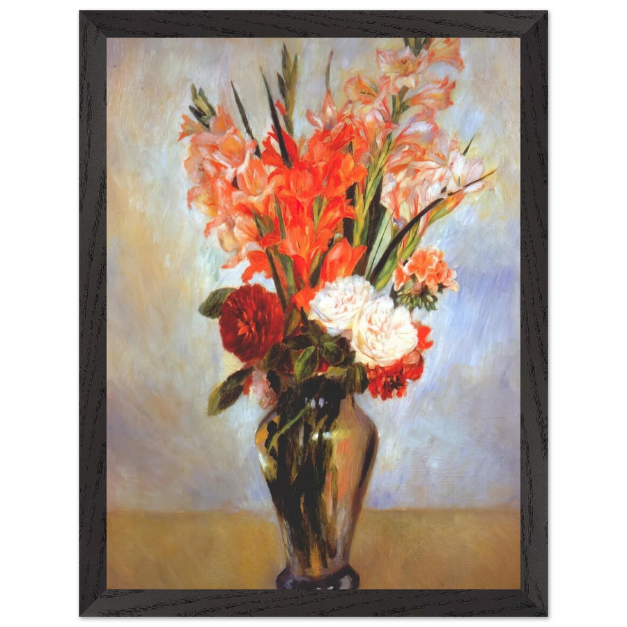 Gladioli by Pierre-Auguste Renoir — Framed art print at Zephyeer