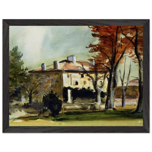 The Manor House at Jas de Bouffan by Paul Cézanne — Framed art print at Zephyeer