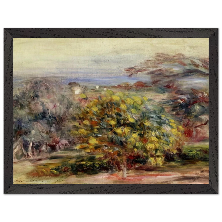 Landscape at Collettes by Pierre-Auguste Renoir — Framed art print at Zephyeer