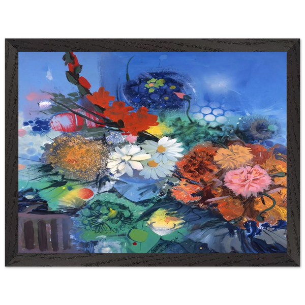 Flowers No. 2 - 1974 by Gebre Kristos Desta — Framed art print at Zephyeer