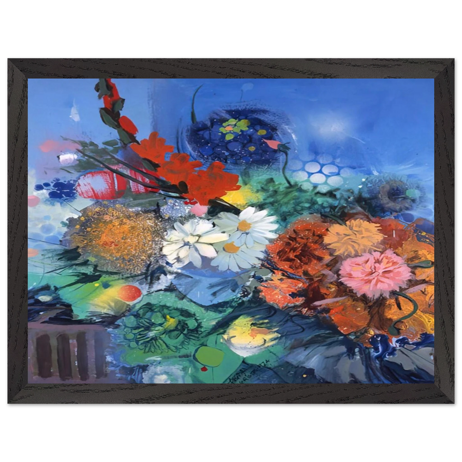Flowers No. 2 - 1974 by Gebre Kristos Desta — Framed art print at Zephyeer