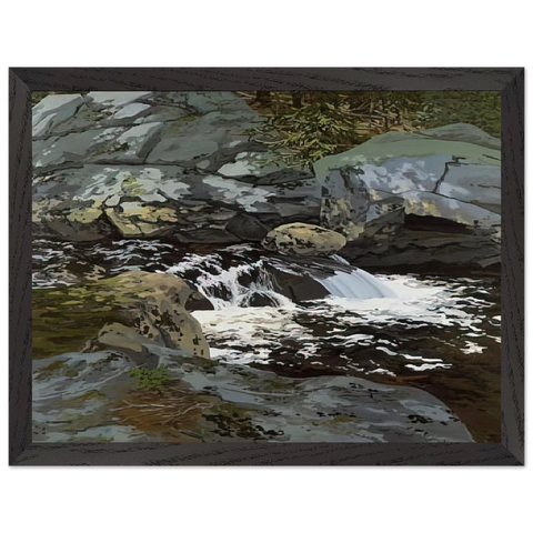 Cascade - 1974 by Neil Welliver — Framed art print at Zephyeer