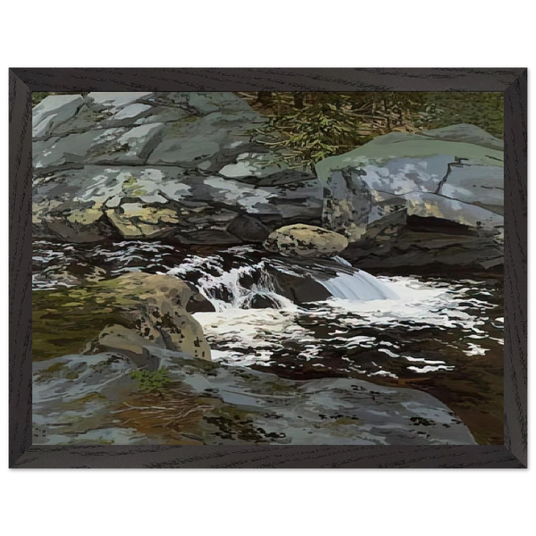 Cascade - 1974 by Neil Welliver — Framed art print at Zephyeer