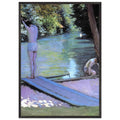 BATHER PREPARING TO DIVE by Gustave Caillebotte — Framed art print at Zephyeer