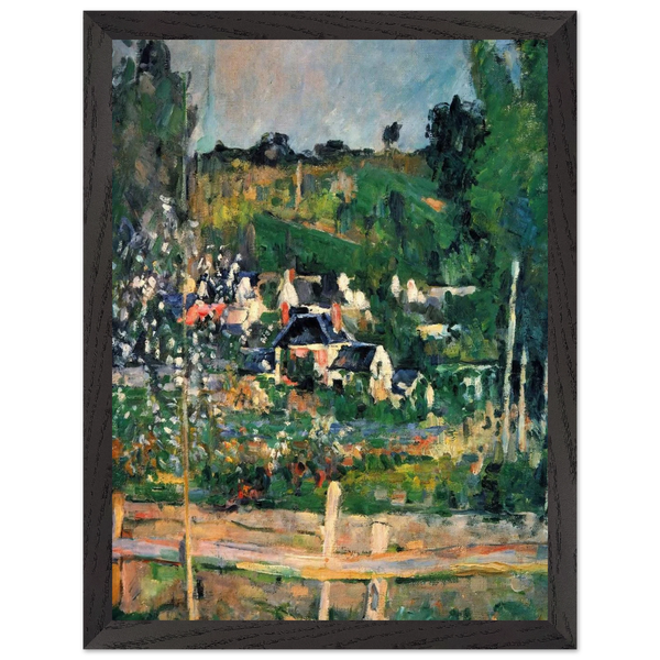 View of Auvers by Paul Cézanne — Framed art print at Zephyeer