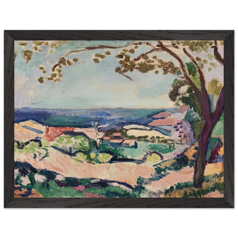 COLLIOURE LANDSCAPE 1906 by Henri Matisse — Framed art print at Zephyeer