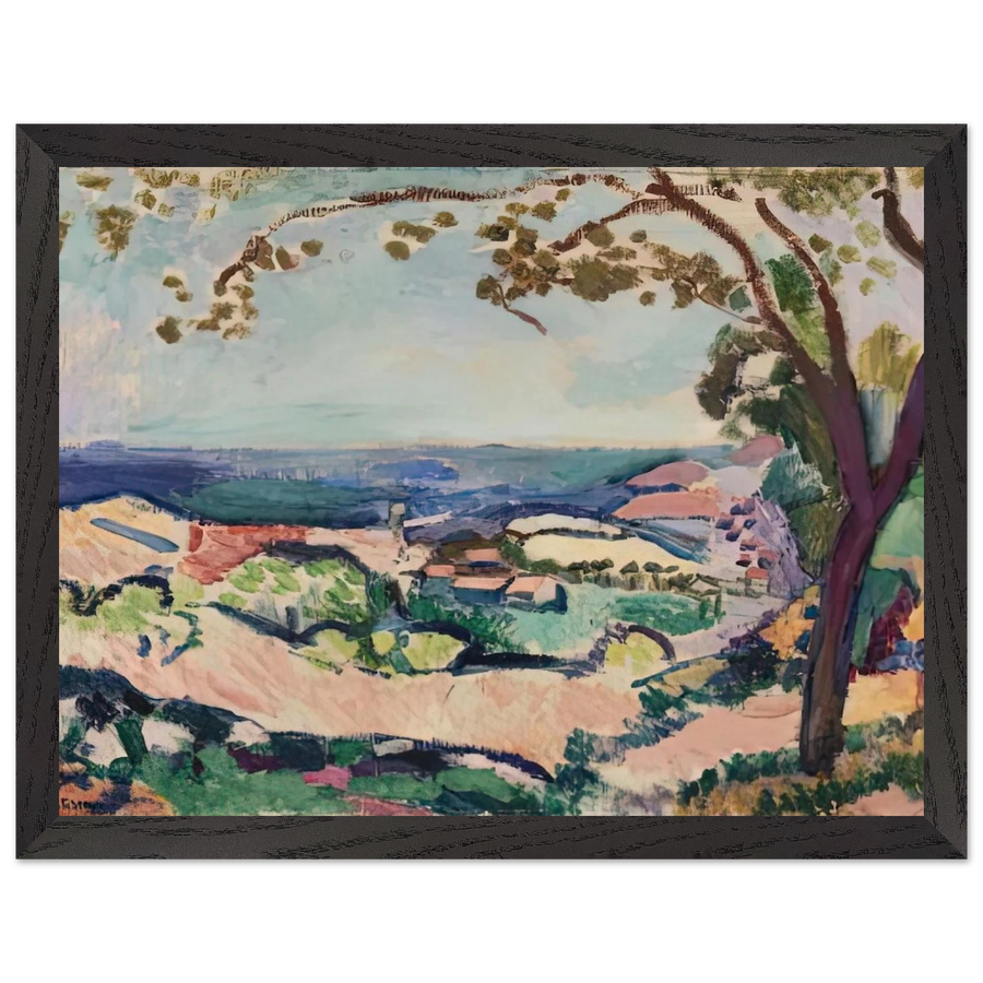 COLLIOURE LANDSCAPE 1906 by Henri Matisse — Framed art print at Zephyeer
