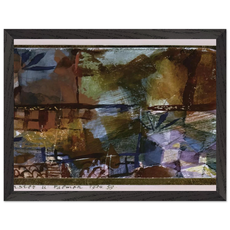 WINDOWS AND PALM TREES 1914 by Paul Klee — Framed art print at Zephyeer
