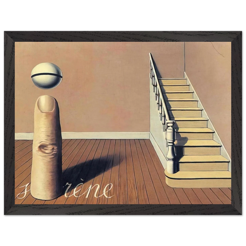 FORBIDDEN LITERATURE THE USE OF THE WORD 1936 by Rene Magritte — Framed art print at Zephyeer
