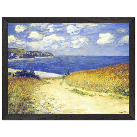 Alley near Pourville by Claude Monet — Framed art print at Zephyeer