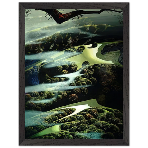 Carmel Valley Memory by Eyvind Earle — Framed art print at Zephyeer