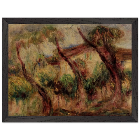 In the Garden of Collettes at Cagnes by Pierre-Auguste Renoir — Framed art print at Zephyeer