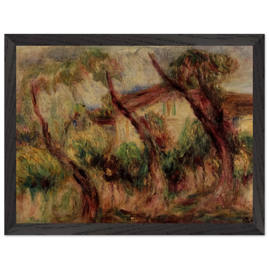In the Garden of Collettes at Cagnes by Pierre-Auguste Renoir — Framed art print at Zephyeer