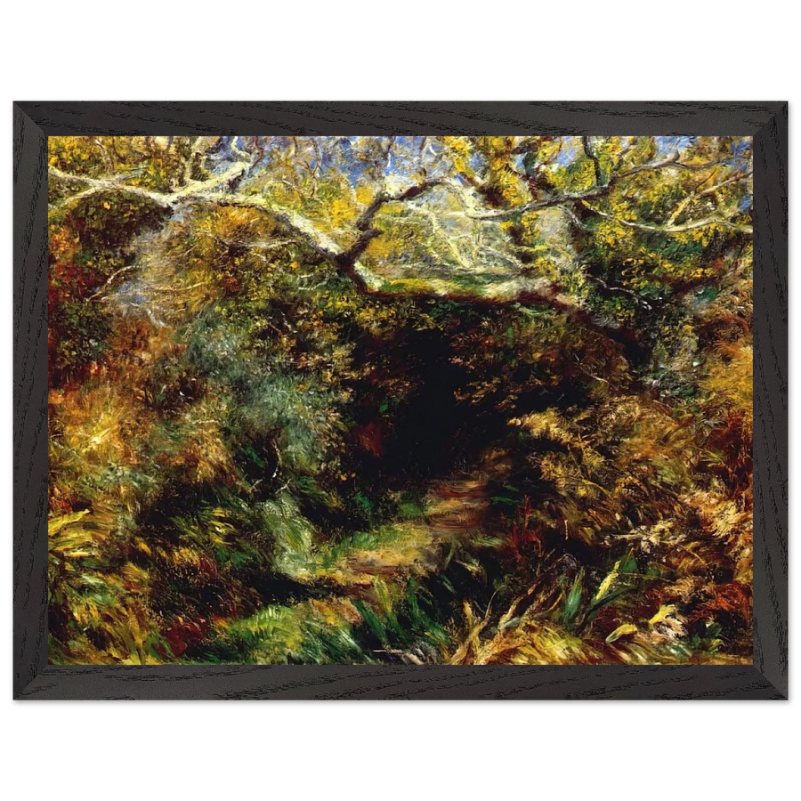 Mediterranean landscape by Pierre-Auguste Renoir — Framed art print at Zephyeer