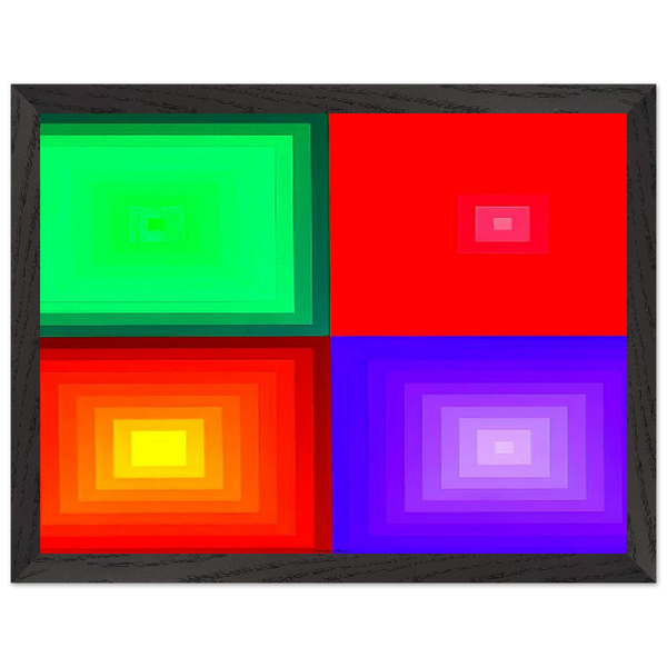 DVA-DVA - 1986 by Victor Vasarely — Framed art print at Zephyeer
