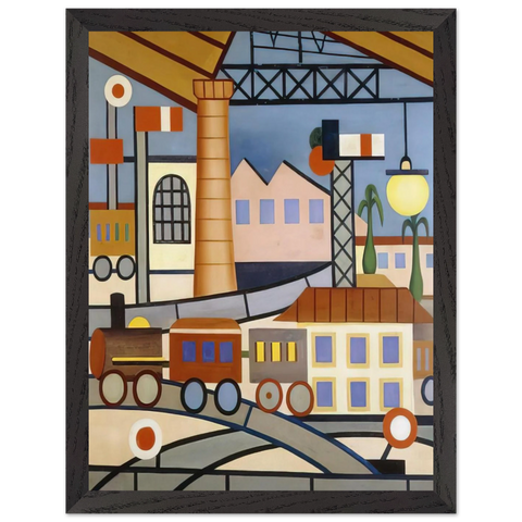 A Gare by Tarsila do Amaral — Framed art print at Zephyeer