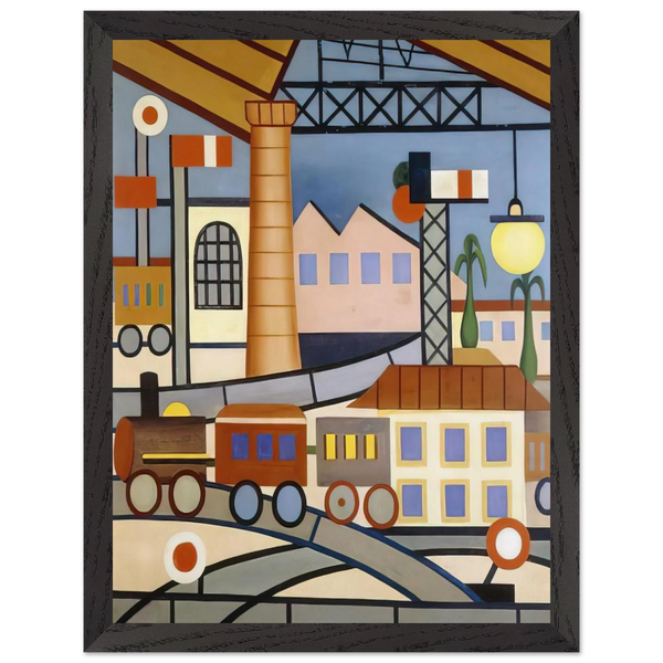A Gare by Tarsila do Amaral — Framed art print at Zephyeer