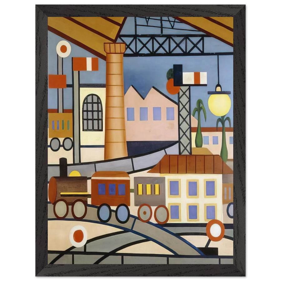 A Gare by Tarsila do Amaral — Framed art print at Zephyeer